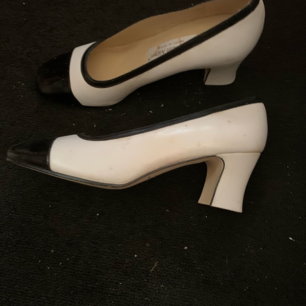 Etienne Aigner Black and White Heels - Picture 2 of 3